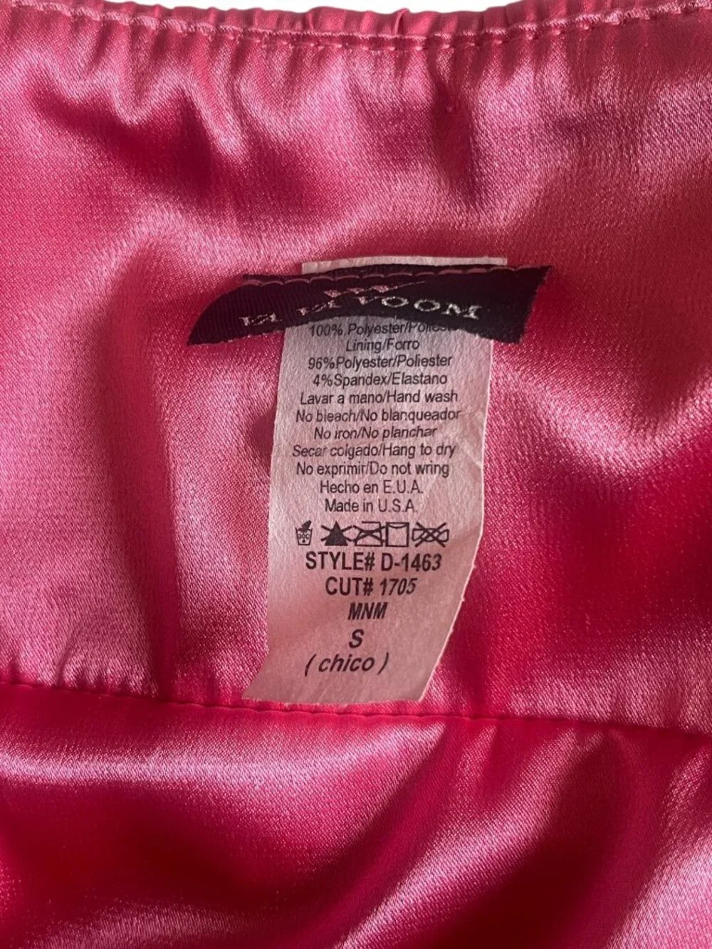 Va Va Voom Fuchsia Pink Strapless Sweetheart Formal Gown Maxi Dress S - Picture 9 of 9